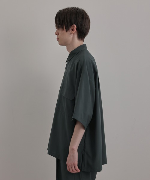 JUNRED（ジュンレッド）の「エアスルーハーフスリーブルーズシャツ（シャツ/ブラウス・メンズ・ブラック/ベージュ/ブルー系その他4・S/M/L）」の20枚目の写真