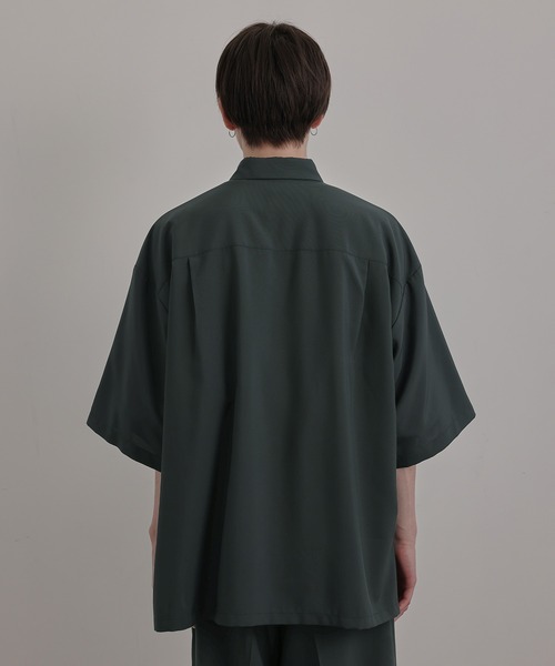 JUNRED（ジュンレッド）の「エアスルーハーフスリーブルーズシャツ（シャツ/ブラウス・メンズ・ブラック/ベージュ/ブルー系その他4・S/M/L）」の21枚目の写真