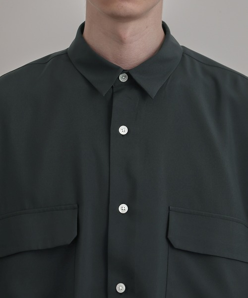 JUNRED（ジュンレッド）の「エアスルーハーフスリーブルーズシャツ（シャツ/ブラウス・メンズ・ブラック/ベージュ/ブルー系その他4・S/M/L）」の22枚目の写真