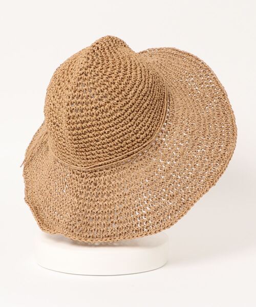 FREE'S MART（フリーズマート）の「クロシェハット（ハット・レディース・ベージュ/ブラウン・ﾌﾘ-）」の3枚目の写真