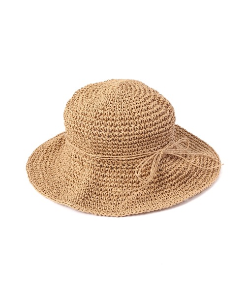 FREE'S MART（フリーズマート）の「クロシェハット（ハット・レディース・ベージュ/ブラウン・ﾌﾘ-）」の2枚目の写真