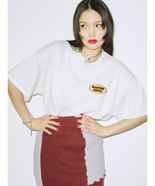jouetie（ジュエティ）の「BrotherMerle BIGTシャツ【コラボ】（Tシャツ/カットソー・レディース・オフホワイト/ブラック/パープル・MEDIUM）」の11枚目の写真