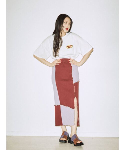 jouetie（ジュエティ）の「BrotherMerle BIGTシャツ【コラボ】（Tシャツ/カットソー・レディース・オフホワイト/ブラック/パープル・MEDIUM）」の10枚目の写真