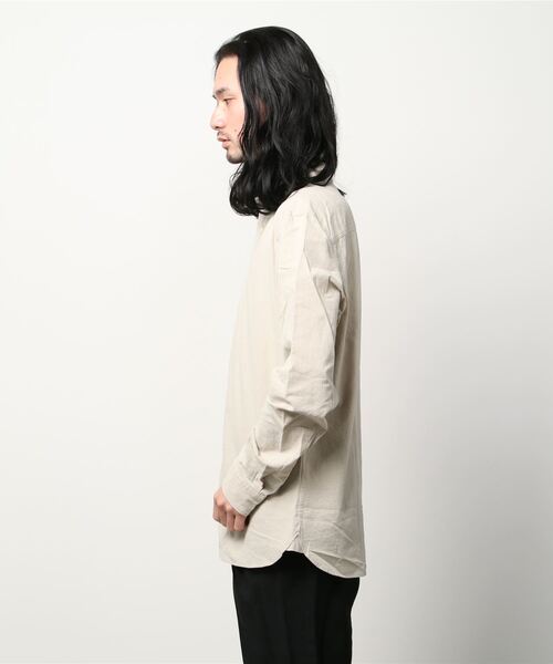 ALLSAINTS（オールセインツ）の「LOVELL RAMSKULL SHIRT | LOVELL ラムスカル シャツ（シャツ/ブラウス・メンズ・ベージュ系・XS/S/M/L）」の4枚目の写真