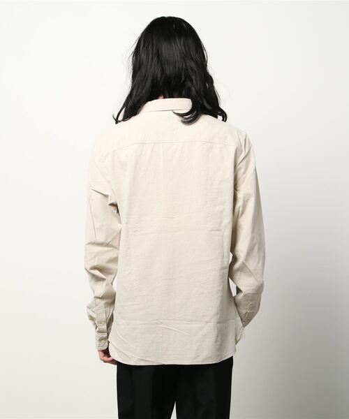 ALLSAINTS（オールセインツ）の「LOVELL RAMSKULL SHIRT | LOVELL ラムスカル シャツ（シャツ/ブラウス・メンズ・ベージュ系・XS/S/M/L）」の3枚目の写真