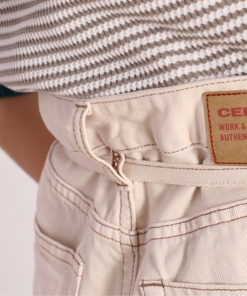 cepo（セポ）の「フレアーバギーデニムパンツ　セットアップ可能（デニムパンツ・レディース・オフホワイト/ブルー系2・S/M）」の20枚目の写真