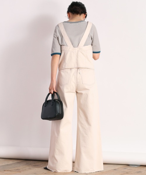 cepo（セポ）の「フレアーバギーデニムパンツ　セットアップ可能（デニムパンツ・レディース・オフホワイト/ブルー系2・S/M）」の15枚目の写真