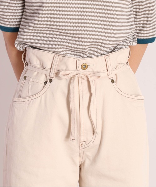 cepo（セポ）の「フレアーバギーデニムパンツ　セットアップ可能（デニムパンツ・レディース・オフホワイト/ブルー系2・S/M）」の17枚目の写真