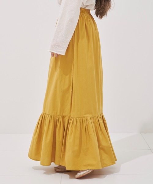 Libra Cue（リブラ キュー）の「ワンティアードボリュームスカート（スカート・レディース・ブラック/イエロー/ブルー・FREE）」の19枚目の写真