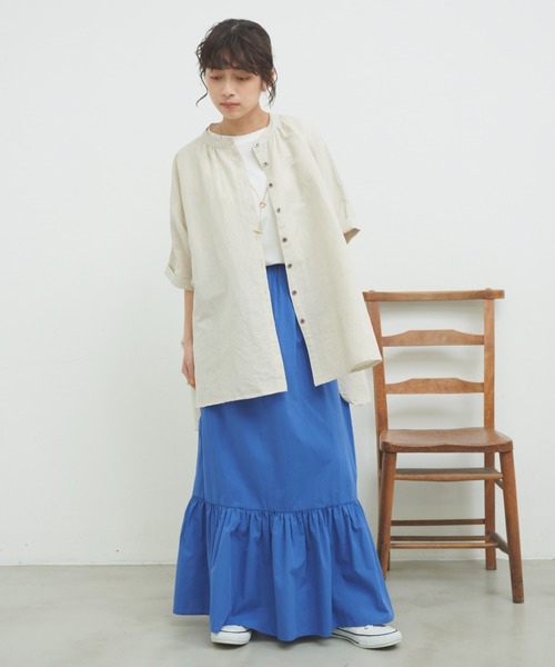 Libra Cue（リブラ キュー）の「ワンティアードボリュームスカート（スカート・レディース・ブラック/イエロー/ブルー・FREE）」の11枚目の写真