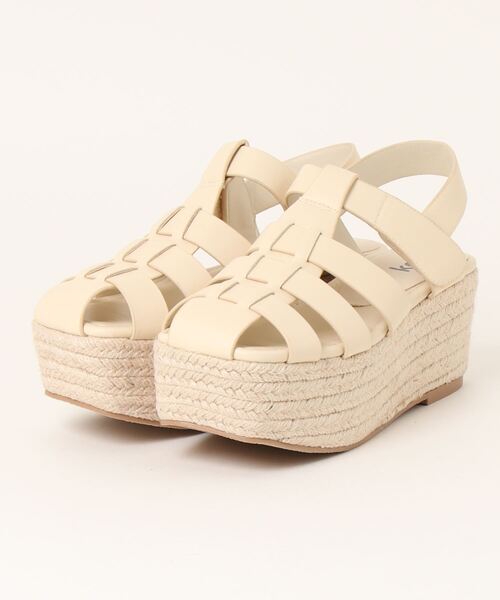 koe（コエ）の「厚底ジュートスクエアグルカサンダル＊（サンダル・レディース・オフホワイト/ベージュ/ブラック・M/L/S）」の8枚目の写真