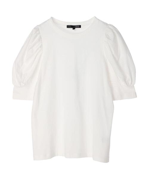 Green Parks(グリーンパークス)の「・SUGAR SPOON ボリュームスリーブTシャツ(Tシャツ/カットソー・レディース・ブラック/オフホワイト/サックスブルー/イエロー/グリーン・FREE)」の18枚目の写真