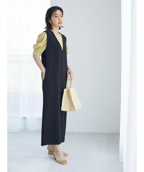 Green Parks(グリーンパークス)の「・SUGAR SPOON ボリュームスリーブTシャツ(Tシャツ/カットソー・レディース・ブラック/オフホワイト/サックスブルー/イエロー/グリーン・FREE)」の10枚目の写真