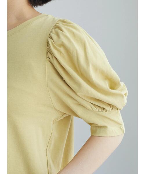 Green Parks(グリーンパークス)の「・SUGAR SPOON ボリュームスリーブTシャツ(Tシャツ/カットソー・レディース・ブラック/オフホワイト/サックスブルー/イエロー/グリーン・FREE)」の14枚目の写真