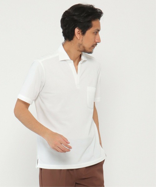IKKA LOUNGE(イッカラウンジ)の「ALTIMA スキッパーポロシャツ(ポロシャツ・メンズ・ブルー/ネイビー/ホワイト・M/L/XL/S)」の10枚目の写真