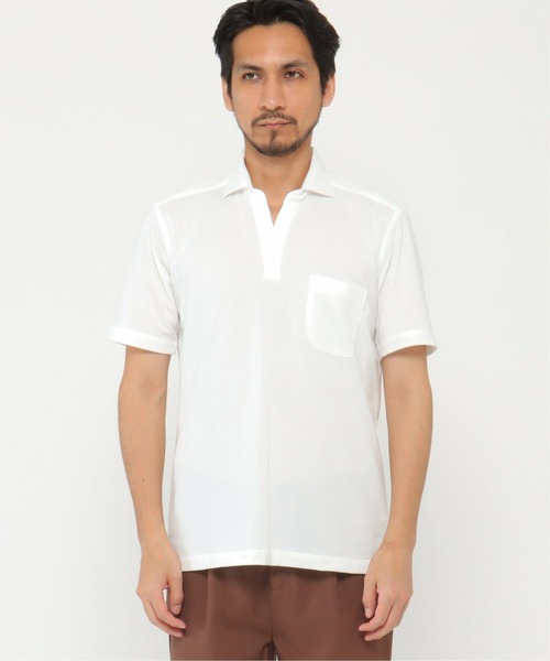 IKKA LOUNGE(イッカラウンジ)の「ALTIMA スキッパーポロシャツ(ポロシャツ・メンズ・ブルー/ネイビー/ホワイト・M/L/XL/S)」の17枚目の写真