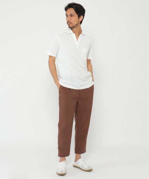 IKKA LOUNGE(イッカラウンジ)の「ALTIMA スキッパーポロシャツ(ポロシャツ・メンズ・ブルー/ネイビー/ホワイト・M/L/XL/S)」の12枚目の写真