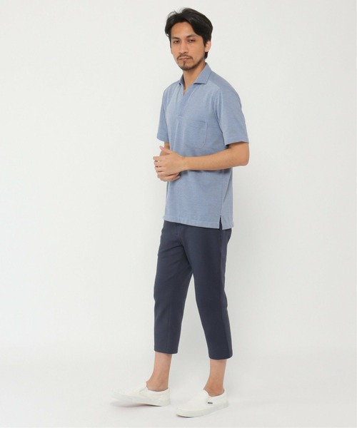 IKKA LOUNGE(イッカラウンジ)の「ALTIMA スキッパーポロシャツ(ポロシャツ・メンズ・ブルー/ネイビー/ホワイト・M/L/XL/S)」の6枚目の写真