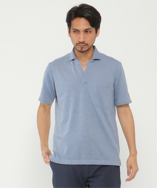 IKKA LOUNGE(イッカラウンジ)の「ALTIMA スキッパーポロシャツ(ポロシャツ・メンズ・ブルー/ネイビー/ホワイト・M/L/XL/S)」の21枚目の写真