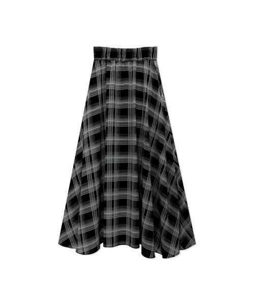 ANDGEEBEE（アンジービー）の「ラッフルフリルチェックスカート（スカート・レディース・ホワイト/ブラック・MEDIUM）」の14枚目の写真