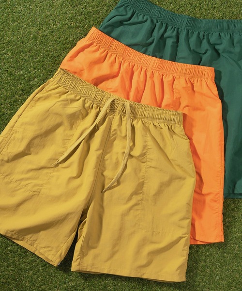 make a ray!(メイク ア レイ!)の「ナイロン バギーショーツ/ 無地ハーフパンツ/【マルチカラー】/全9色(その他パンツ・メンズ・グリーン/チャコールグレー/ブラック/パープル/オリーブ/イエロー/ベージュ/オレンジ/ブルー・L/M/XL)」の8枚目の写真