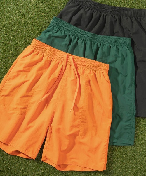 make a ray!(メイク ア レイ!)の「ナイロン バギーショーツ/ 無地ハーフパンツ/【マルチカラー】/全9色(その他パンツ・メンズ・グリーン/チャコールグレー/ブラック/パープル/オリーブ/イエロー/ベージュ/オレンジ/ブルー・L/M/XL)」の9枚目の写真