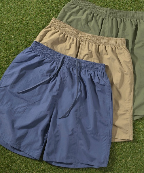 make a ray!(メイク ア レイ!)の「ナイロン バギーショーツ/ 無地ハーフパンツ/【マルチカラー】/全9色(その他パンツ・メンズ・グリーン/チャコールグレー/ブラック/パープル/オリーブ/イエロー/ベージュ/オレンジ/ブルー・L/M/XL)」の7枚目の写真