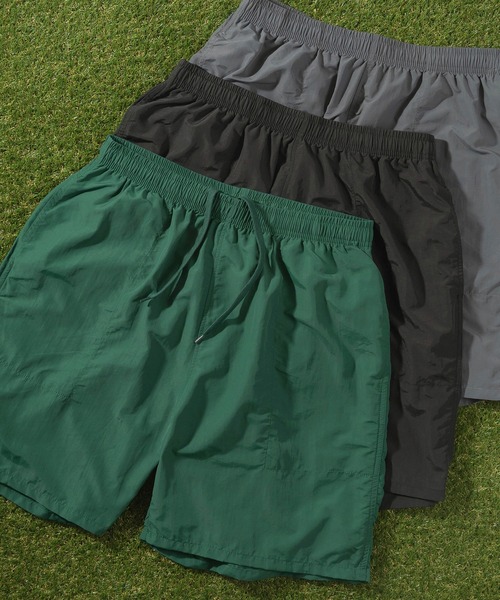 make a ray!(メイク ア レイ!)の「ナイロン バギーショーツ/ 無地ハーフパンツ/【マルチカラー】/全9色(その他パンツ・メンズ・グリーン/チャコールグレー/ブラック/パープル/オリーブ/イエロー/ベージュ/オレンジ/ブルー・L/M/XL)」の6枚目の写真