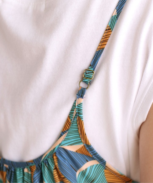 cepo（セポ）の「ジオメトリック柄キャミワンピース（ワンピース・レディース・オレンジ/ブルー・M）」の11枚目の写真