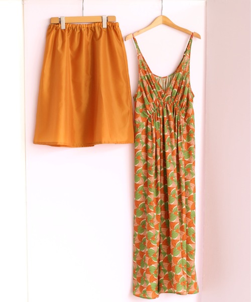 cepo（セポ）の「ジオメトリック柄キャミワンピース（ワンピース・レディース・オレンジ/ブルー・M）」の4枚目の写真