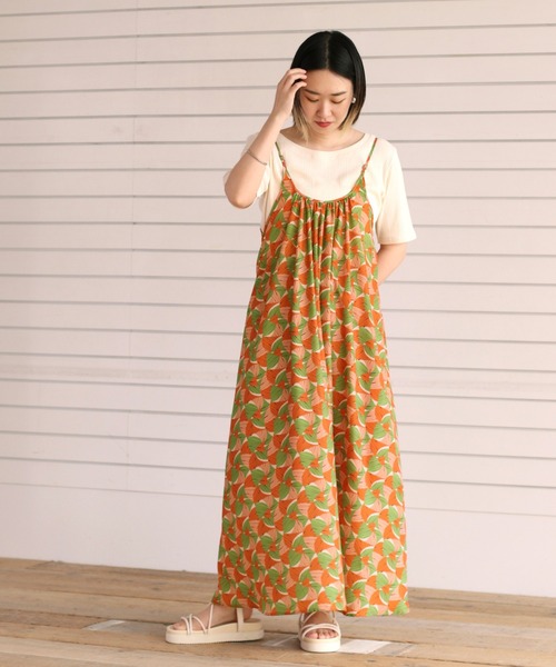 cepo（セポ）の「ジオメトリック柄キャミワンピース（ワンピース・レディース・オレンジ/ブルー・M）」の13枚目の写真