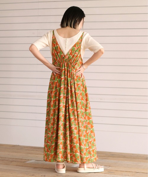 cepo（セポ）の「ジオメトリック柄キャミワンピース（ワンピース・レディース・オレンジ/ブルー・M）」の10枚目の写真