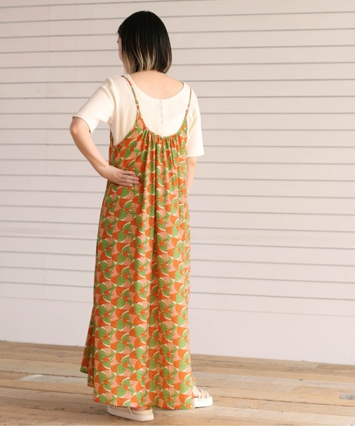 cepo（セポ）の「ジオメトリック柄キャミワンピース（ワンピース・レディース・オレンジ/ブルー・M）」の6枚目の写真