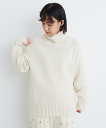CHILD WOMAN | Extrafine merino wool 5GGタートルネックプルオーバー(ニット/セーター)