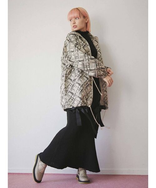 merry jenny（メリージェニー）の「ribbon ribbon knit skirt（スカート・レディース・ブラック/アイボリー/レッド・FREE）」の19枚目の写真