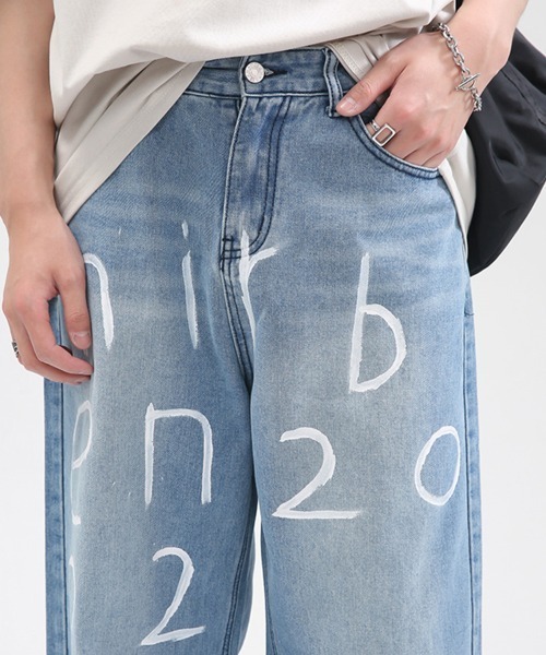 Ressaca(レサーカ)の「レターペイントワイドルーズデニム(デニムパンツ・メンズ・ブルー・XL/L/M/S)」の10枚目の写真