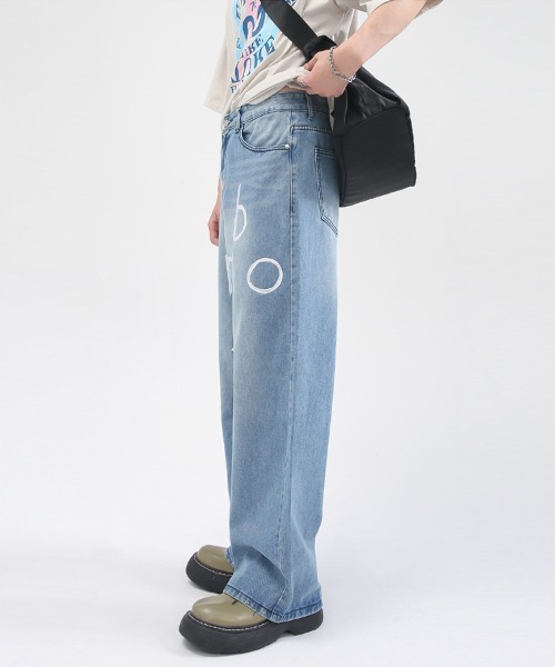 Ressaca(レサーカ)の「レターペイントワイドルーズデニム(デニムパンツ・メンズ・ブルー・XL/L/M/S)」の15枚目の写真