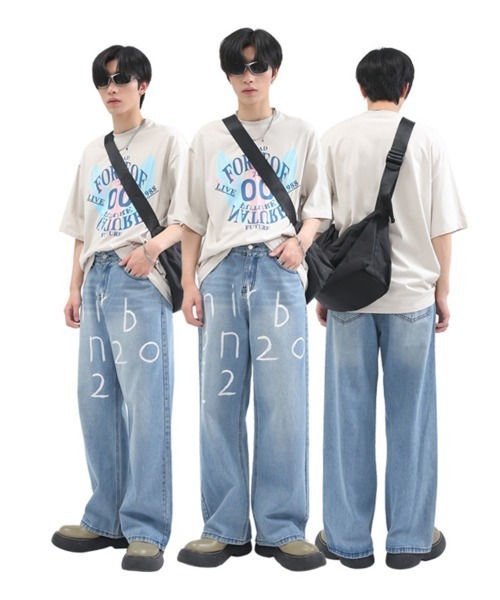 Ressaca(レサーカ)の「レターペイントワイドルーズデニム(デニムパンツ・メンズ・ブルー・XL/L/M/S)」の18枚目の写真