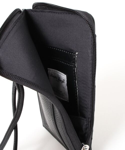 and it_（アンドイット）の「Legato Largo フルグレインフェイクレザー スマホショルダー（ショルダーバッグ・レディース・グレー/グレイッシュベージュ/ブルー/ブラック・FREE）」の7枚目の写真