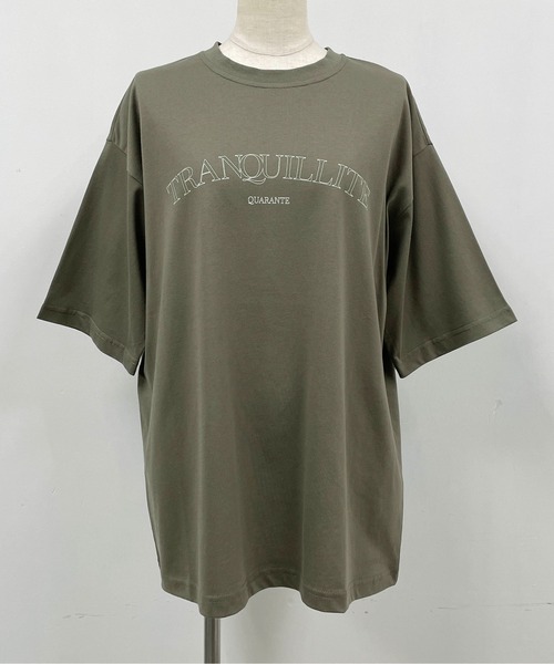 PICCIN（ピッチン）の「ロゴビッグTシャツ（Tシャツ/カットソー・レディース・ベージュ/カーキ/ブルーグレー・M）」の18枚目の写真