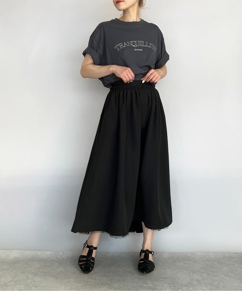 PICCIN（ピッチン）の「ロゴビッグTシャツ（Tシャツ/カットソー・レディース・ベージュ/カーキ/ブルーグレー・M）」の15枚目の写真