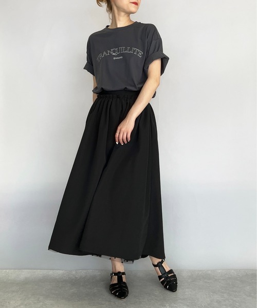 PICCIN（ピッチン）の「ロゴビッグTシャツ（Tシャツ/カットソー・レディース・ベージュ/カーキ/ブルーグレー・M）」の6枚目の写真