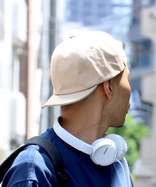 BACK NUMBER(バックナンバー)の「【BACK NUMBER】無地ショートバイザー(キャップ・メンズ・ブラック/ベージュ・フリー)」の8枚目の写真