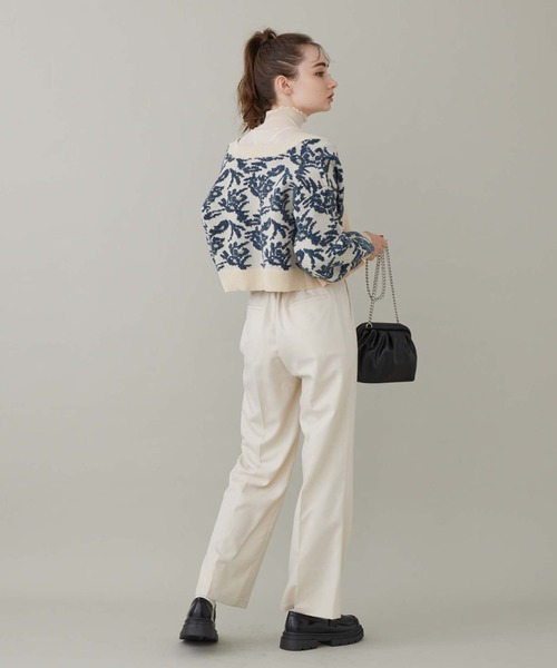 archives(アルシーヴ)の「フラワーJQ ニットカーディガン(カーディガン/ボレロ・レディース・アイボリー/ブラック/ブラウン・MEDIUM)」の18枚目の写真