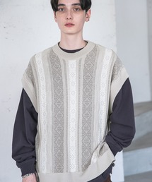 RAGEBLUE | レトロジャガードニットベスト(ベスト)