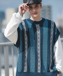 RAGEBLUE | レトロジャガードニットベスト(ベスト)