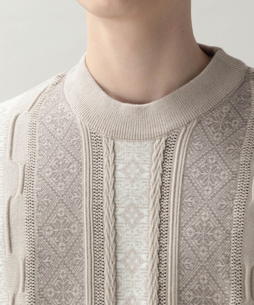 RAGEBLUE(レイジブルー)の「レトロジャガードニットベスト(ベスト・メンズ・ホワイト/ブルー/イエロー/ブラック・MEDIUM/LARGE)」の15枚目の写真