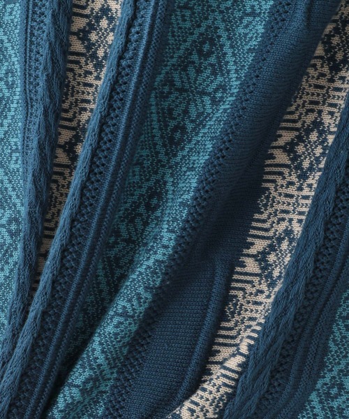 RAGEBLUE(レイジブルー)の「レトロジャガードニットベスト(ベスト・メンズ・ホワイト/ブルー/イエロー/ブラック・MEDIUM/LARGE)」の10枚目の写真