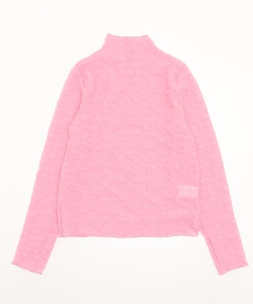Per sist ence(パーシエンス)の「シアークラッシュジョーゼットハイネックプルオーバー(Tシャツ/カットソー・レディース・パープル/ピンク/ブラック/アイボリー・FREE)」の4枚目の写真
