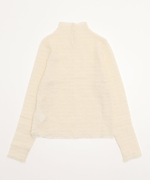 Per sist ence(パーシエンス)の「シアークラッシュジョーゼットハイネックプルオーバー(Tシャツ/カットソー・レディース・パープル/ピンク/ブラック/アイボリー・FREE)」の5枚目の写真